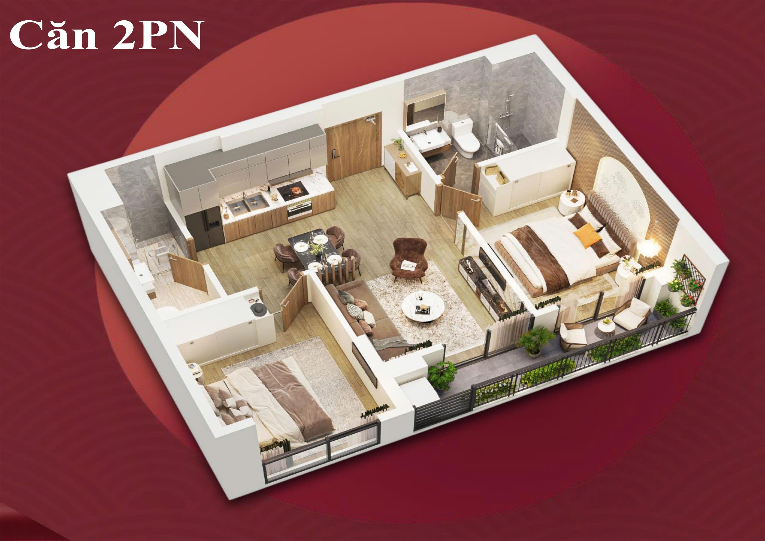 Cần Bán Căn Hộ 2PN The Kyoto - Tòa K1 Vinhomes Star City Thanh Hóa, View Tây Bắc Mát Mẻ